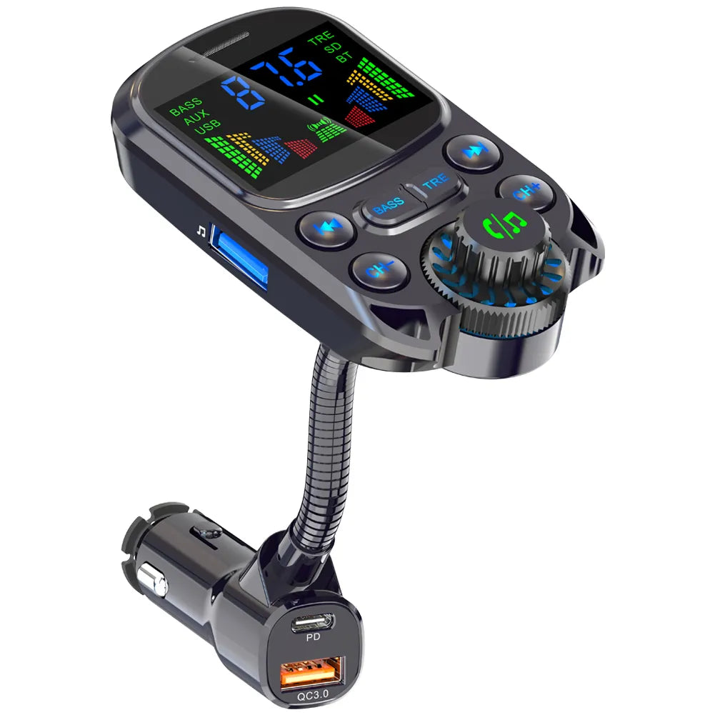 BC86 Car MP3 Player - Drive to the Beat with Powerful Bass and Fast Charging