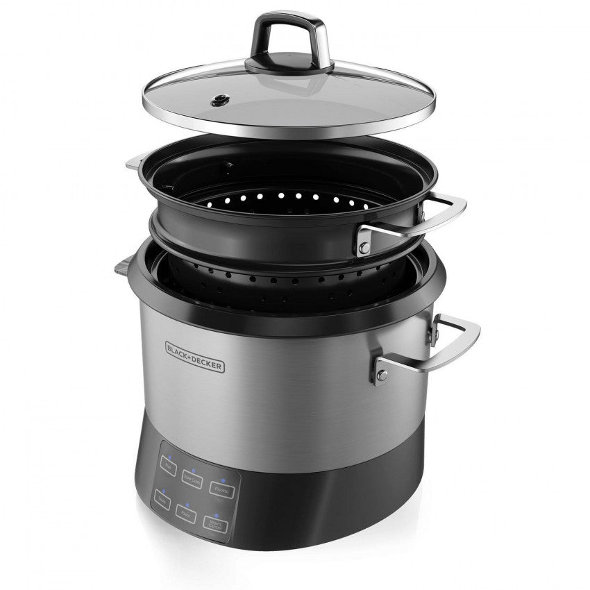 Black+Decker 6-in-1 20 Cup Cooking Pot - Your Culinary Companion!