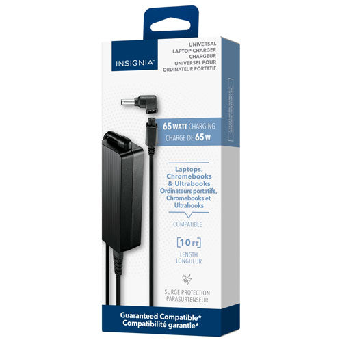 Insignia Universal 65W Laptop Charger (NS-PWL965-C) - Power Up Anywhere, Anytime!