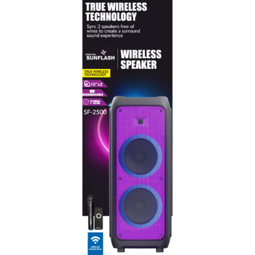 Digital Sunflash SF-2500 Bluetooth 1500W Speaker with TWS - Ultimate Sound Experience