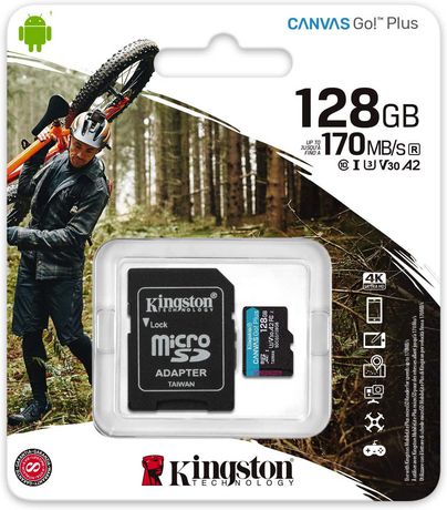 Kingston 128GB MicroSDXC Canvas Go Plus - Unleash Your Creativity On the Go!