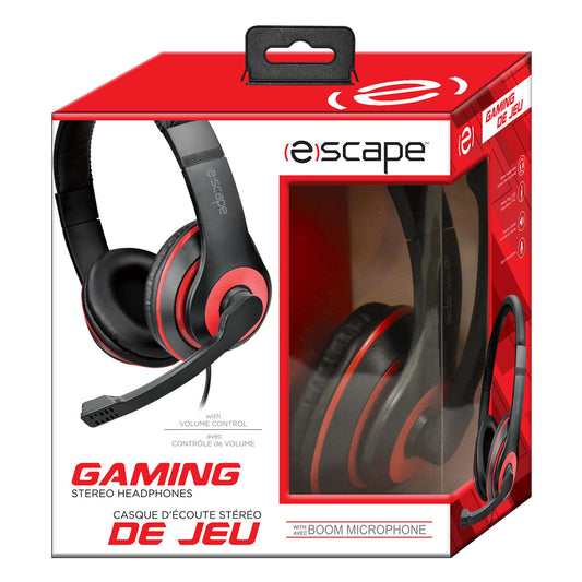 Escape HFG773 Gaming Stereo Headphones with Boom Microphone