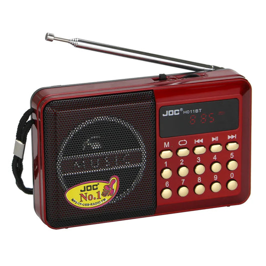 JOC H011bt Mini FM Radio - Your Compact Music Companion!