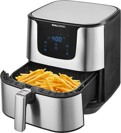 Kalorik Digital Air Fryer Pro 5.3L - Stainless Steel | Healthy and Quick Cooking