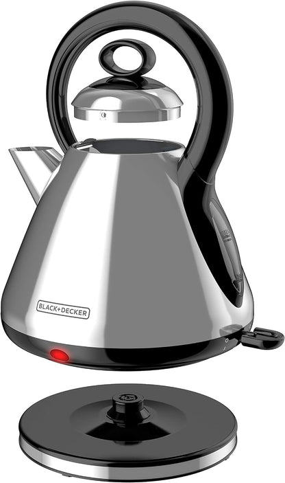 BLACK+DECKER Stainless Steel Cordless Electric Kettle, 1.7L